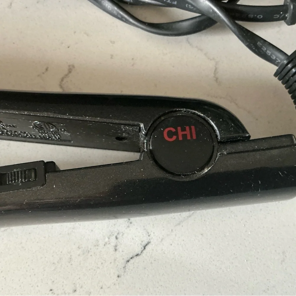 Chi classic black shinny tourmaline ceramic hair straightener irons 1” 410F